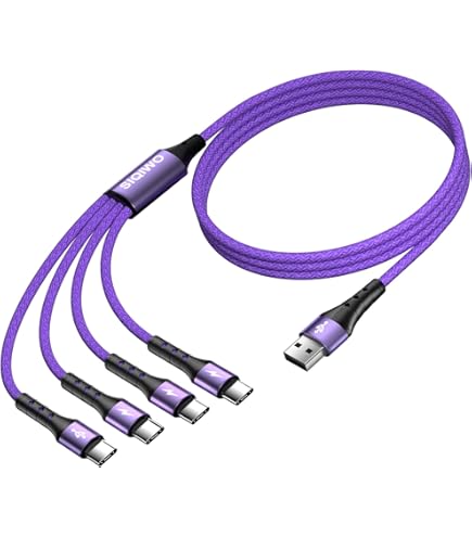 Amazon.co.jp: SIQIWO マルチ USB C ケーブル 急速充電 [1.2M/2パック