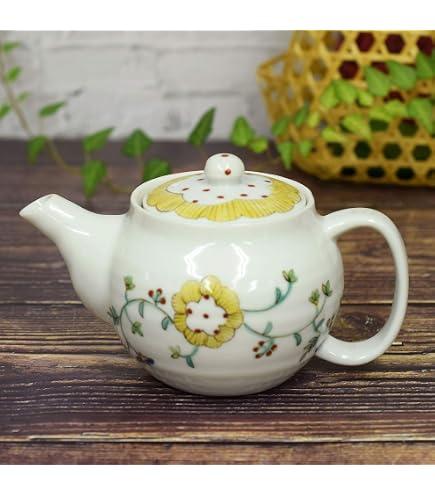 Amazon | 其泉窯 錦岩花鳥文 ウーロンポット 金網付 急須 ティーポット