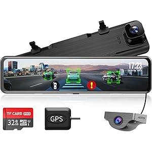 Changer 2020年最新版 ドライブレコーダー ミラー型 前後カメラ BSD死角検出機能+ADAS運転支援システム…