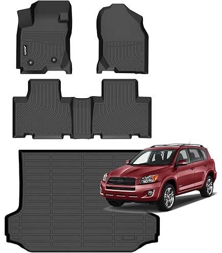Vloermatten rubber voor de Toyota Land Cruiser 150 Lange (2009 - 2018 Vloermatten rubber voor de Toyota Land Cruiser 150 Lange (2009 - 2018