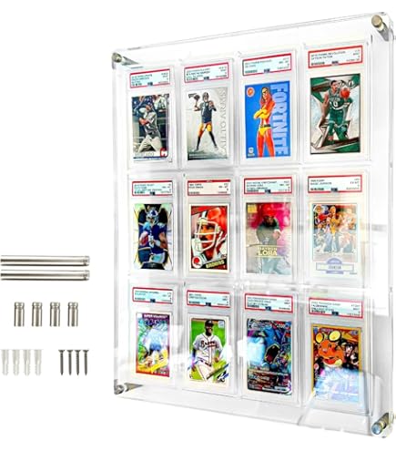 Trading Card Display Stand Card Display Case - Baseball, Graded, Trading Card  Display Holder For Collectors BCW Sports Trading Card Display Cases & Stands