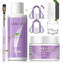 Amazon.co.jp: Saviland アクリルネイルキット - 3色クリアホワイト