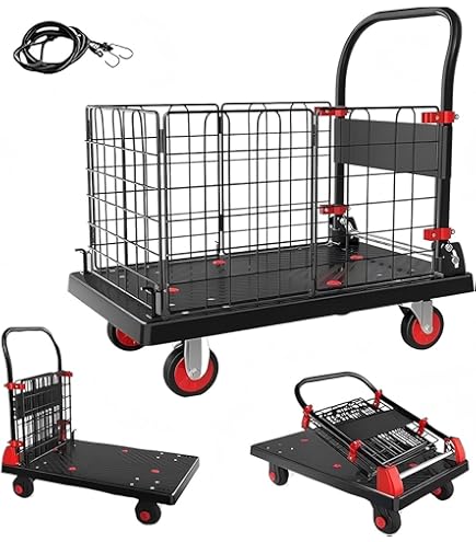 Amazon.co.jp: トラスコ中山(株) TRUSCO ハンドブレーキ付きカゴ車 
