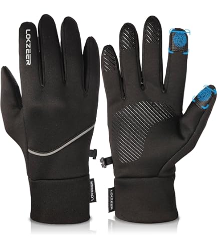 Rockbros Winter Cycling Gloves Thermal Fleece Windproof Warm Mountain Road Bike