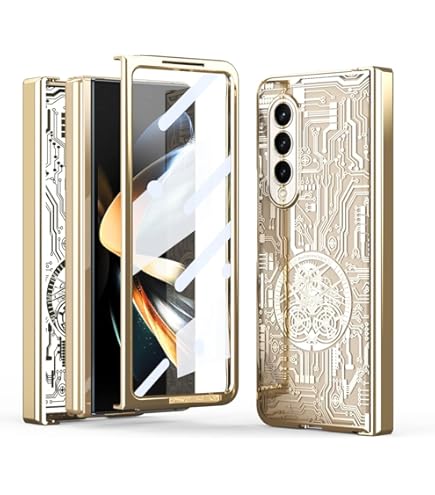 ケース Galaxy Z Fold5/W24,強化ガラス 磁気ヒンジ 完全な保護