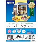 サンワサプライ インクジェット厚紙50枚 JP-EM1NA4N-50 白