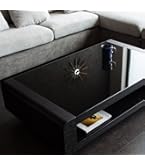 センターテーブル スモークガラス ブラック ローテーブル センターテーブル スモークガラス ブラック ローテーブル