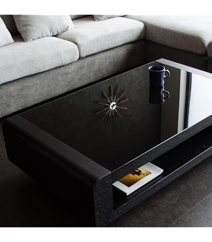 モダンセンターテーブル 黒色 ガラス天板 Amazon.co.jp: lushroom センターテーブル モダン ガラス 黒 120