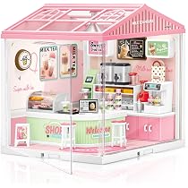 Amazon | Hallisun DIYミニチュアハウスキット プラスチック ドール