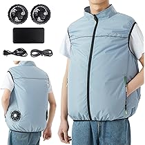 冷却ベスト 空調作業服 20000mAh大容量バッテリー付き　LLサイズ 2点購入で1点あたり7980円！空調ベスト フルセット 冷却ベスト