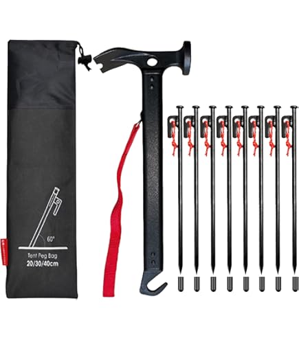 テント設営用ペグハンマーセット Amazon | ペグハンマー テントハンマー キャンプハンマー セット