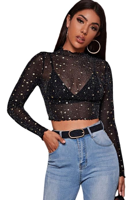 Floerns Women's Long Sleeve Slim Fit 