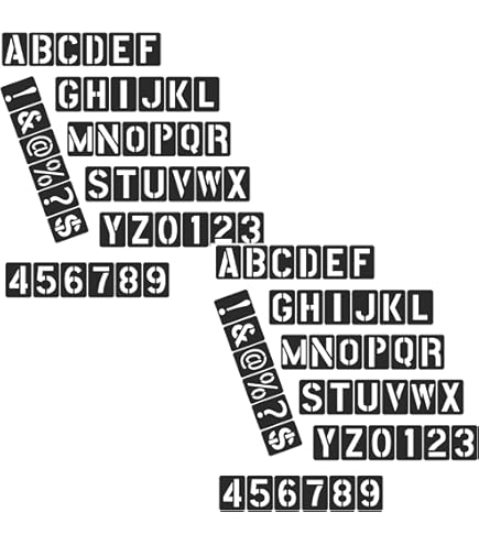 Amazon.co.jp: 【C.H.HANSON】真鍮製ステンシルプレート 45ピース