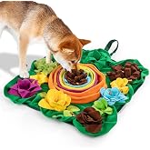 Adpartner Snuffle Mat for Dogs, Interactive Dog Foraging Mat Slow Feeding Pad for Encourages Natural Foraging Skills, 20"x20"