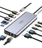【在庫処分】Selore USB C ドッキングステーション 3画面出力【ワンタ Amazon.co.jp: SELORE 14-in-1 USB C ドッキングステーション 3画面