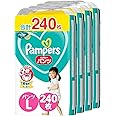 【パンツ Lサイズ】パンパース オムツ さらさらケア (9-14kg) 240枚(60枚×4パック) [ケース品] 【Amazon.co.jp限定】