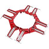 HFS(R) コーナークランプ 4個セット 90°直角 木工 溶接 クランプ 直角定規 DIY 工具 クランプ リベット固定 釘打ち 接着 圧着 切断