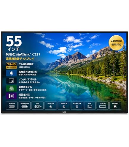 Amazon.co.jp: アイ・オー・データ IODATA モニター 55インチ 4K ADS