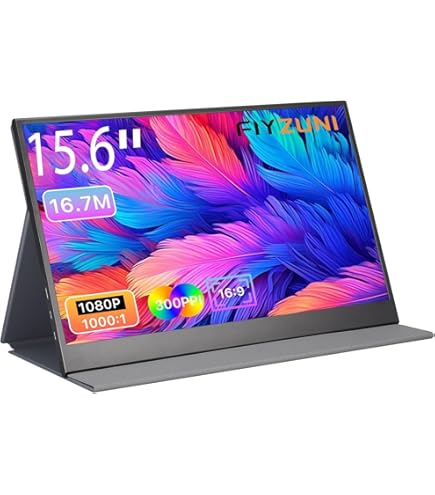WUAWEモバイルモニター 15.6インチ　IPS液晶パネル薄型軽量 Amazon.co.jp: WUAWE 16