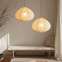 Amazon.co.jp: 和室照明 リネンのランプシェード 2点セット侘寂風 40cm