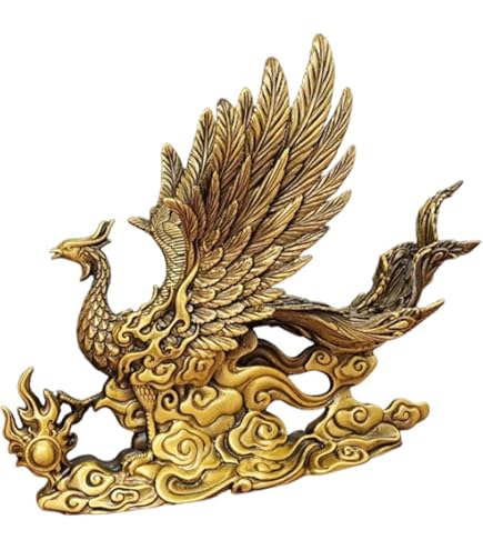 Amazon.co.jp: 金の鳳凰 お香立て 置物 フェニックス 開運 装飾品