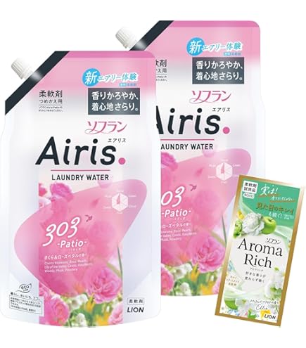 Amazon | 【柔軟剤】エアリス Laundry Water 303 Patio さくら&ローズ