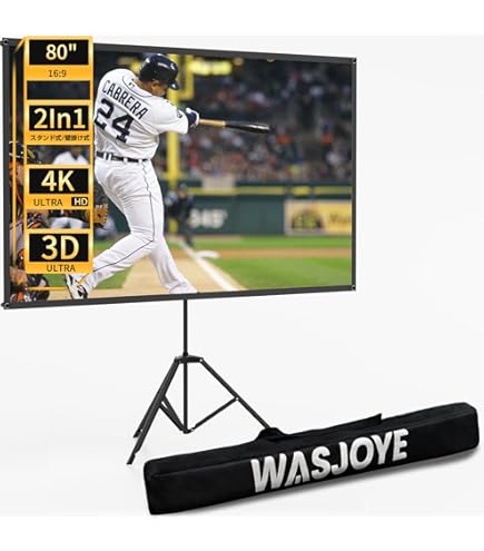 Amazon | サンワサプライ プロジェクタースクリーン(三脚式) PRS