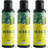フラックスオイル（有機亜麻仁油）　ニュージーランド産 250ml×3本セット　フラックスシードオイル