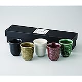 エールネット(Ale-net) 釉膳めぐり 五彩 湯呑揃 湯呑セット 美濃焼