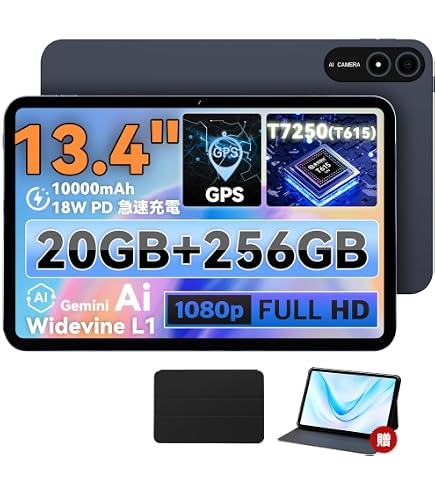 Amazon.co.jp: タブレット 13.4インチ android タブレット 6GB+128GB+
