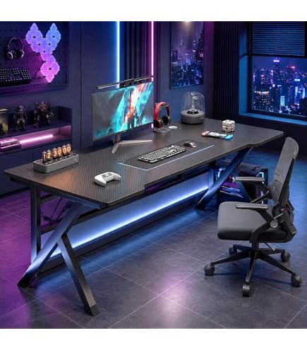 ゲーミングデスク 幅120×奥行75cm モニターアーム専用スペース Amazon | MUJOKANA ゲーミングデスク 幅120×奥行75cm | モニターアーム