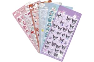 【6枚セット】Mosasa 3dシール 立体シール ぷくぷく ごほうび キラキラ 3D 可愛い 女の子 手芸用品 携帯電話飾り用手帳用 日記帳用 DIY用 貼り付け可能