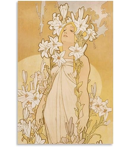 Amazon.co.jp: アルフォンス・ミュシャ『音楽』(連作《四芸術》より