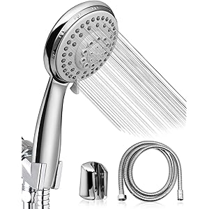 シャワー シャワーヘッド 高水圧%節水 低水圧増圧シャワー - 5段モードシャワー シャワーホース 極細水流 水漏れ防止…
