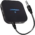 【１分で簡単セットアップ 】(JPRiDE) JPT1 Bluetooth ver 5.0 超小型 トランスミッター & レシーバー (受信機 + 送信機 一台二役) AAC APT-X LL 対応 送受信両対応 高音質 CDクオリティ 2台同時接続 13時間連続運転 充電しながら使用可 【メーカー正規品】