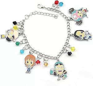 Amazon Co Jp ブレスレット アニメワンピース漫画ブレスレットチョッパールフィナミラダーサンジウソップ手作りチャームブレスレットカワイイかわいいブレスレット ジュエリー