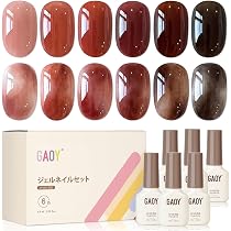 ジェルネイル 6色セット Amazon.co.jp: ジェルネイル Coikaze マグネットネイルジェル 6色