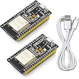 WayinTop ESP32開発ボード Wi-Fi + BLEモジュール ESP-WROOM-32実装済み デュアルコア 技適取得済み 2個入り 専用USBケーブル付き
