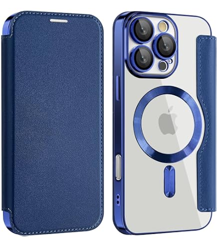 【美品】Phone 15 Pro Max　　本体 　ネイビーケース付き Amazon.co.jp: iPhone 15 Pro Max 用 ケース 手帳型 RFID アイフォン