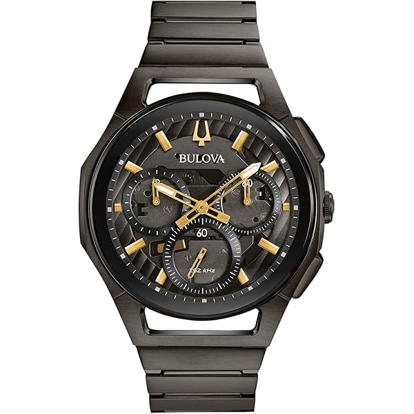 Bulova クロノグラフ 時計 黒金（かいとさん専用） 70年代の傑作を二つ目で再現したメカ・クォーツクロノの大ヒット