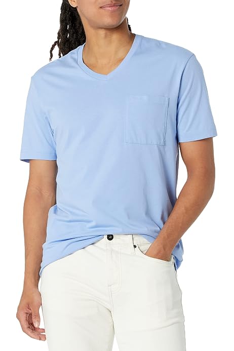 ahbreton Deep V Neck T Shirts Men Short 