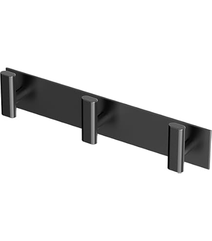 Stusgo 2 Packs Modern Towel Hook Matte Black Towel Hook Bath Black - View #6