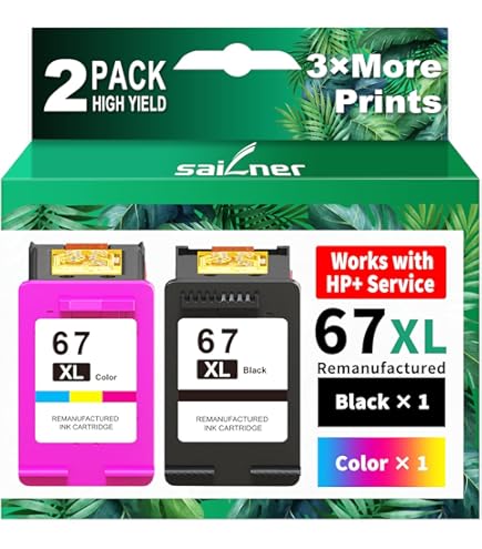 Amazon.co.jp: GREENBOX リサイクルインクカートリッジ HP 67 67XL