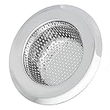 洗面台 排水口 ごみ受け パンチング 排水口サイズ：約35-45mm 流し用 排水口カバー 抗菌 ゴミカゴ 排水フィルター 18-8ステンレス 浅型 ゴミカゴ 洗面台 洗面所 (XS(排水口サイズ：約35-45mm))
