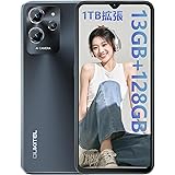 OUKITEL C32 SIMフリースマートフォン 本体 13GB RAM+128GB 1TB拡張可能 6.52インチHD+大画面 20MP+5MPカメラ 5150mAh 大容量バッテリー 4G デュアル SIMスマホ Android 12.0 顔認