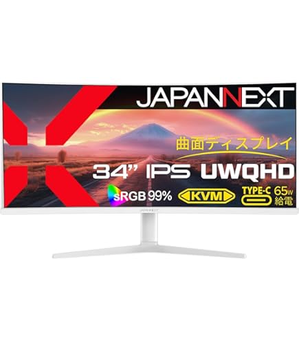 Amazon.co.jp: JAPANNEXT 34インチ モニター UWQHD 3440 x 1440 IPS