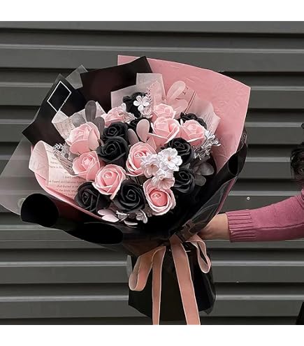 Amazon｜(51本ソープフラワー) 花束 バラ 石鹸 フラワー お祝い 誕生日