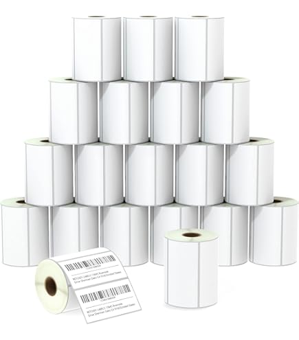 4x2 Inch Direct Thermal Labels - 12 Rolls 9000 Labels For Shipping & Barcodes