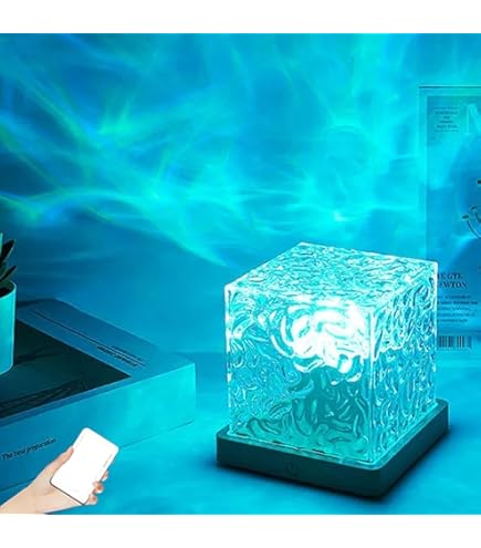 Amazon.co.jp : NOVSKI クリスタルテーブルランプ、オーロラ