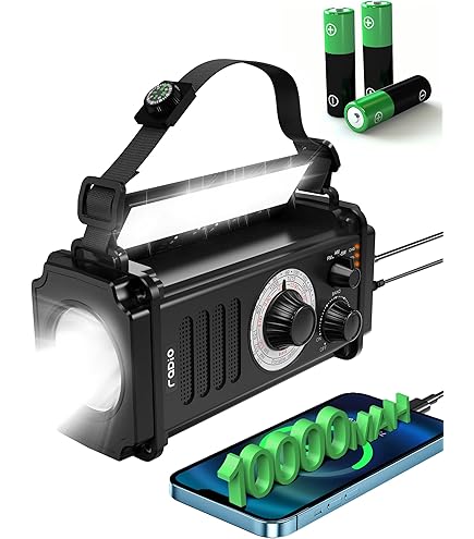 Amazon.co.jp: 【20000mAhバッテリー付き】防災ラジオ 充電式 5V 3A
